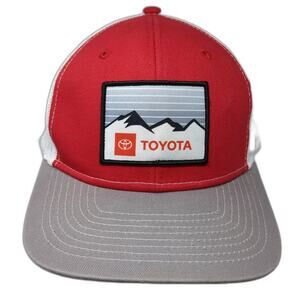 Toyota Outfitters Snapback Trucker Hat Multicolor One Size Embroidered Mesh Back